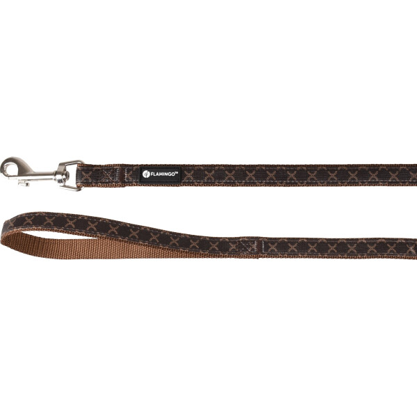 CORREA PARA PERROS FLAMINGO ODIN MARRON 1,2M 15MM CORREA PARA PERROS FLAMINGO ODIN MARRON 1,2M 15MM