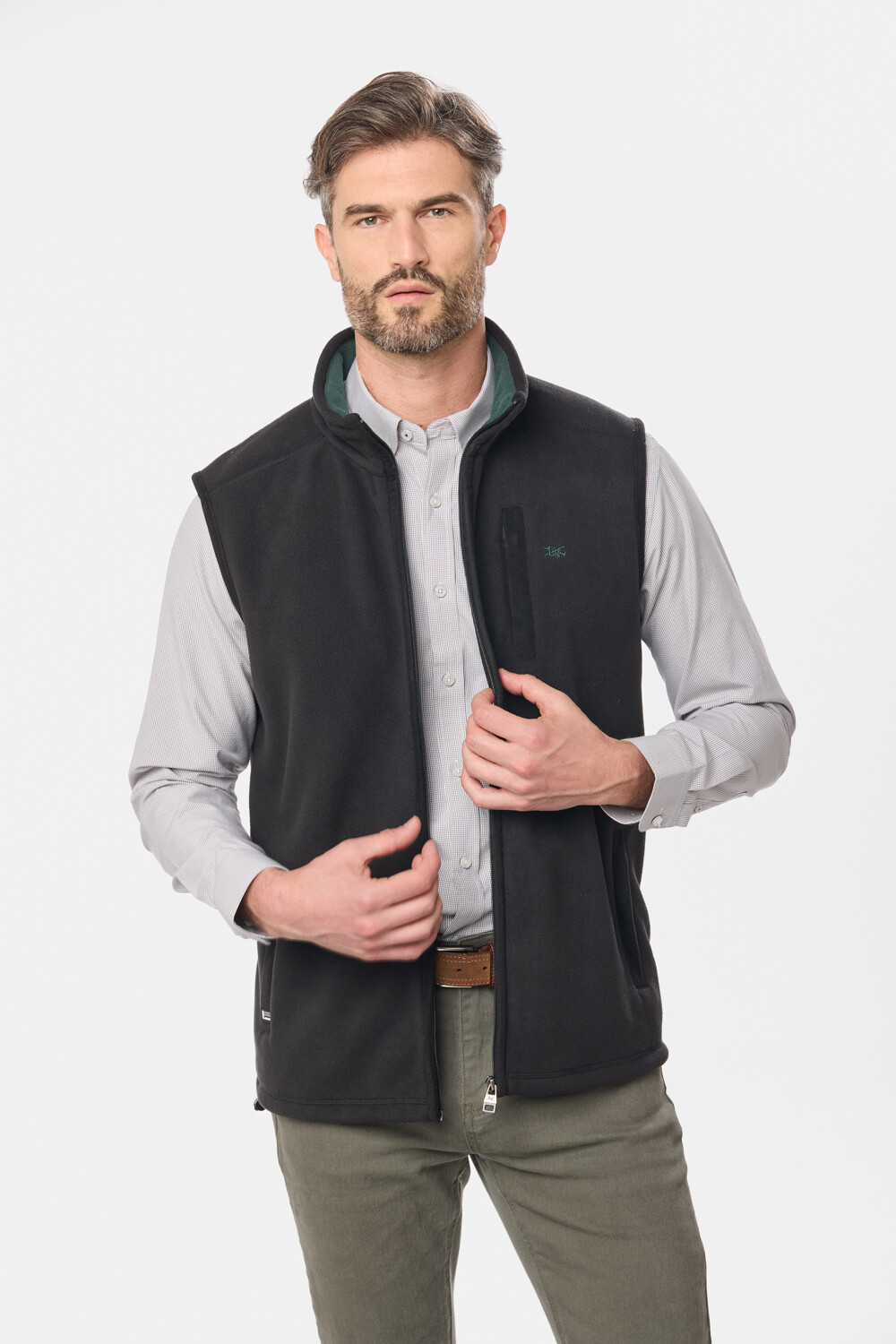 CHALECO POLAR DE ABRIGO Negro