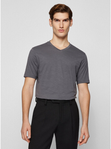 Remera de algodón regular fit, Tilson-60 Gris