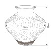 BASE VIDRIO BLANCO COMB 29X25CM Unica