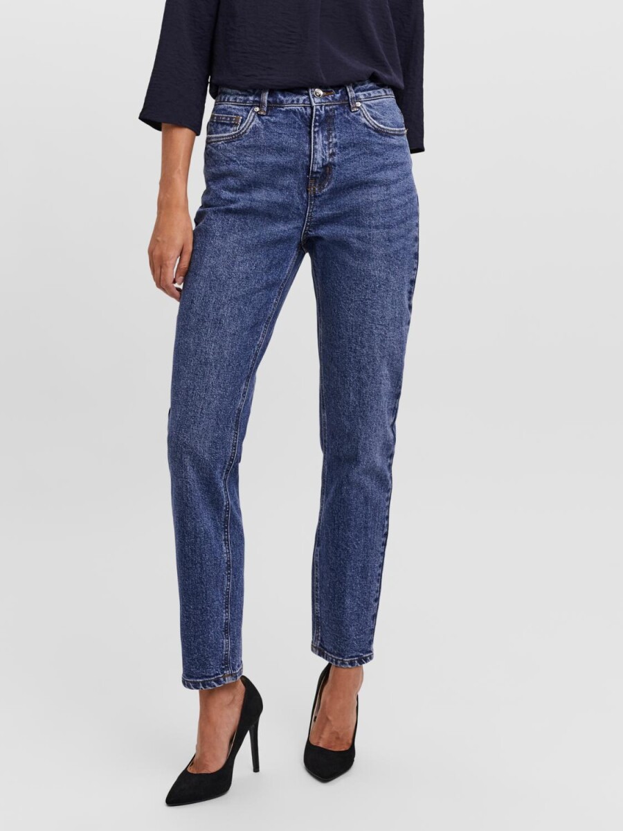 Jeans Brenda Tobillero - Dark Blue Denim 