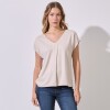 Blusa Esc V BEIGE