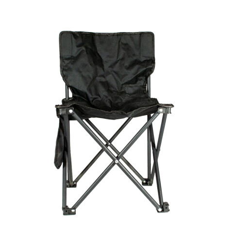 Silla plegable camping lona, metal negro natural Silla Plegable Camping Lona, Metal Negro Natural