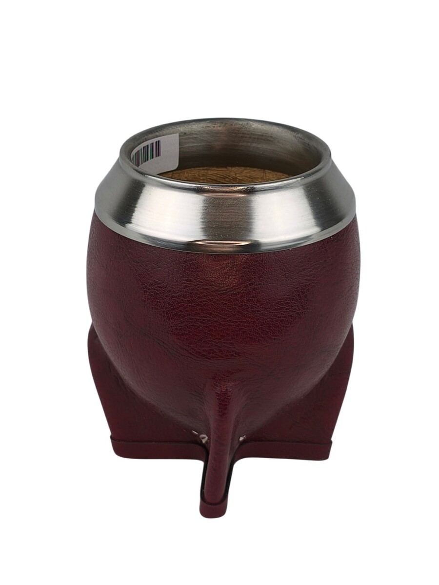 Mate calabaza simil color torpedo - Bordó 