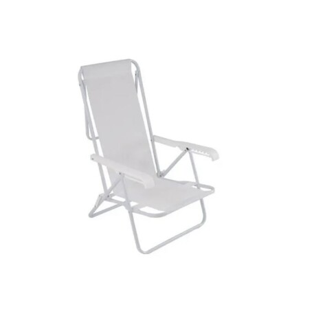 Silla Reclinable 8 Posiciones Acero Sannet 121232257 BLANCO