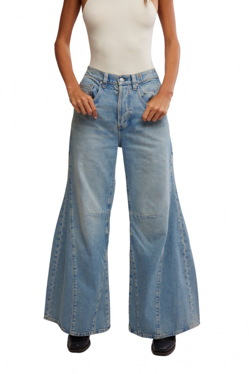 EDEN HIGH SLOUCHY JEAN Azul