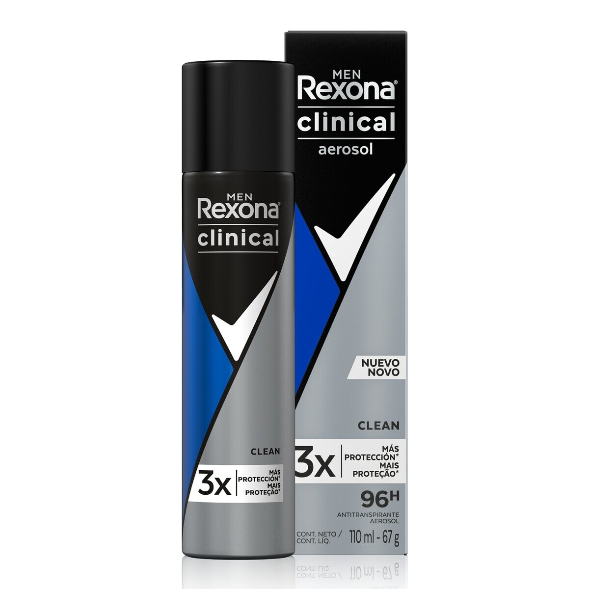 Desodorante Rexona Aerosol Men Clinical Clean 110 ML 