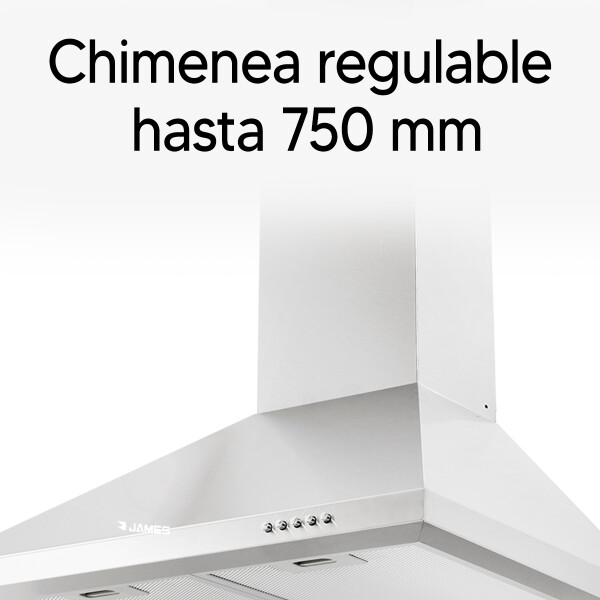 Campana James Convencional 90 Cm Inoxidable CAMPANA JAMES CONVE. 90CM INOX 60003