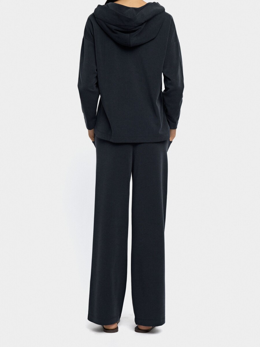 Pantalón Fluido Con Cintura Elástica Toque Suave gris