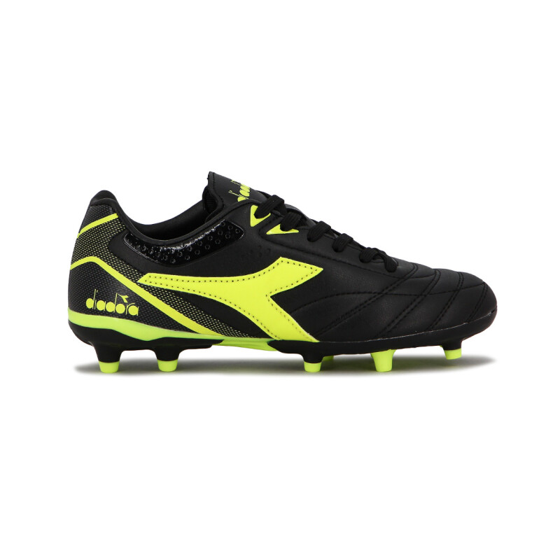 Diadora Futbol Tifosi Md Junior - Negro-amarillo Fluor Negro-amarillo Fluo