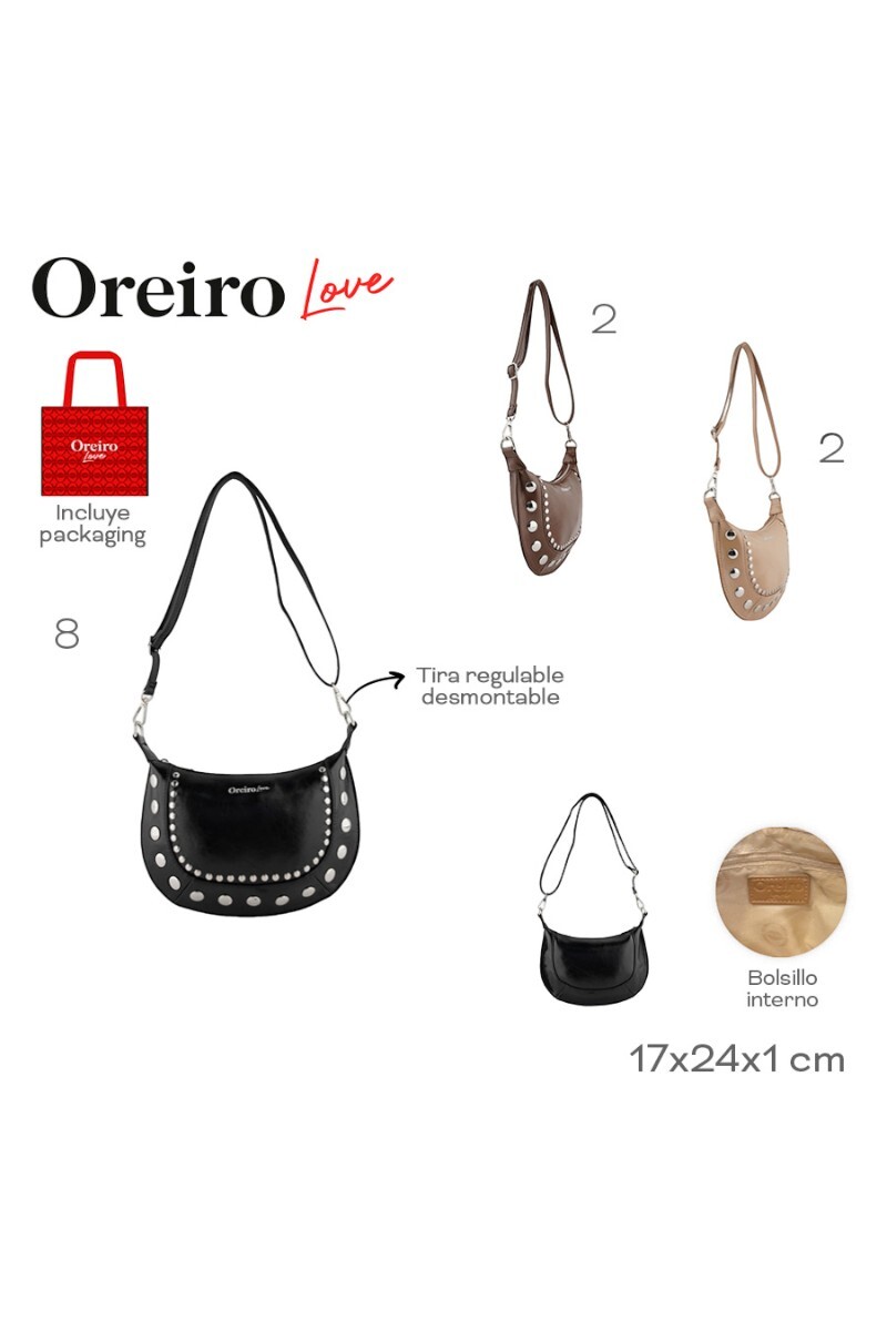 Cartera Las Oreiro Negro