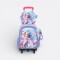 Mochila Escolar Con Carrito + Lonchera + Cartuchera Sirena