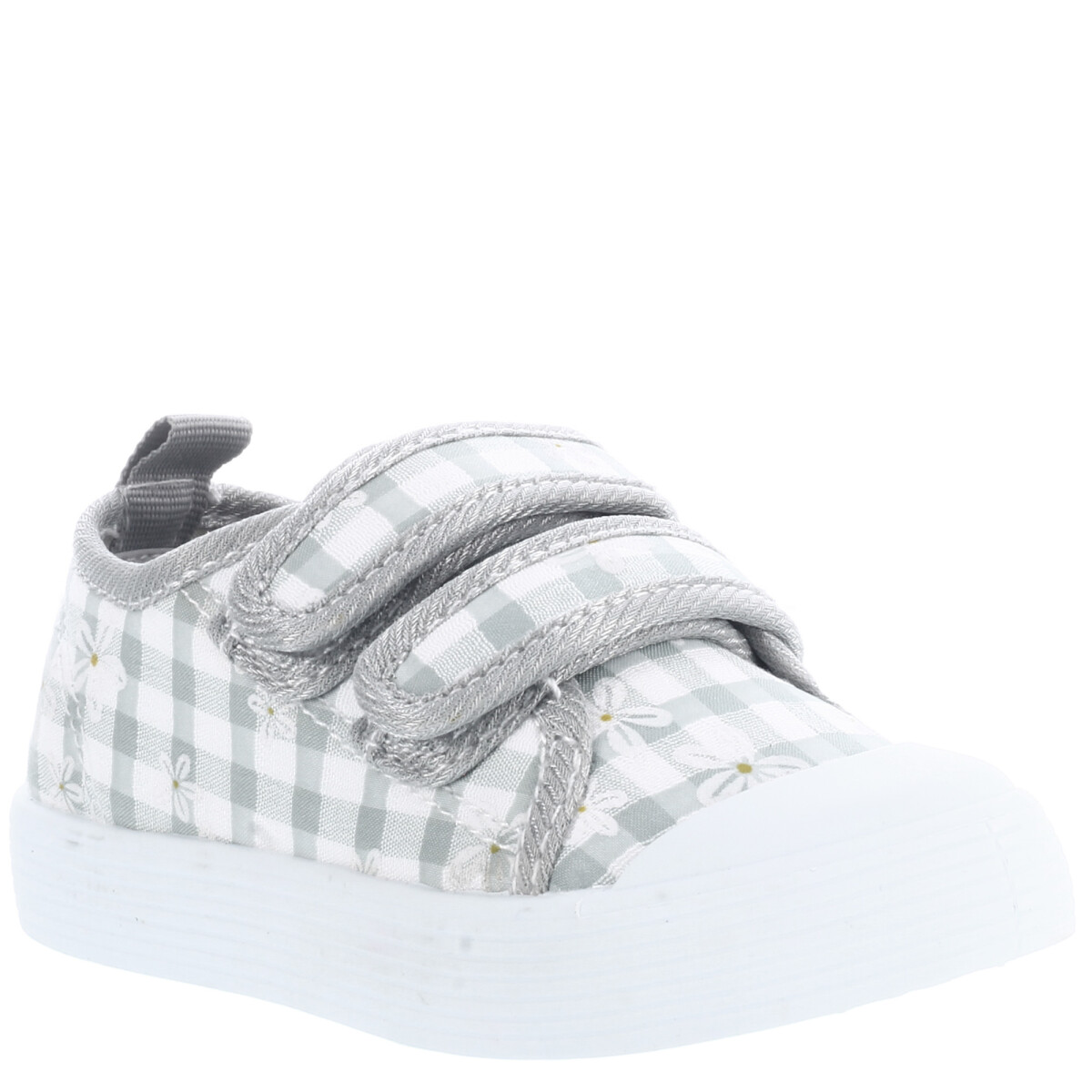 Championes de Niños Croco Kids BLAZE con velcros - Gris 