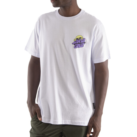 Remera Santa Cruz Knibbs Invasion Hand SS Blanco