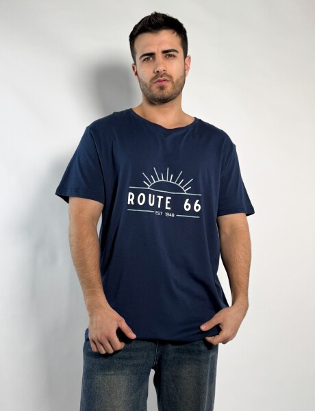 Remera estampada Paez Azul