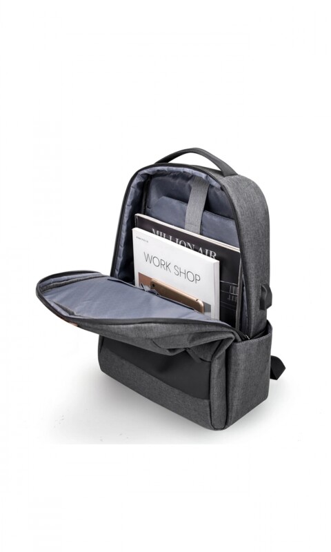 MOCHILA AD WEEK GRIS C/NEGRO