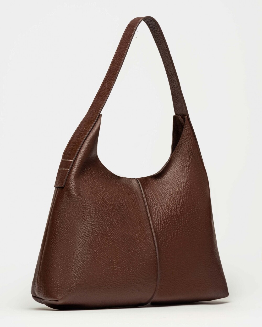 Bolso Tanner en cuero graneado Marron