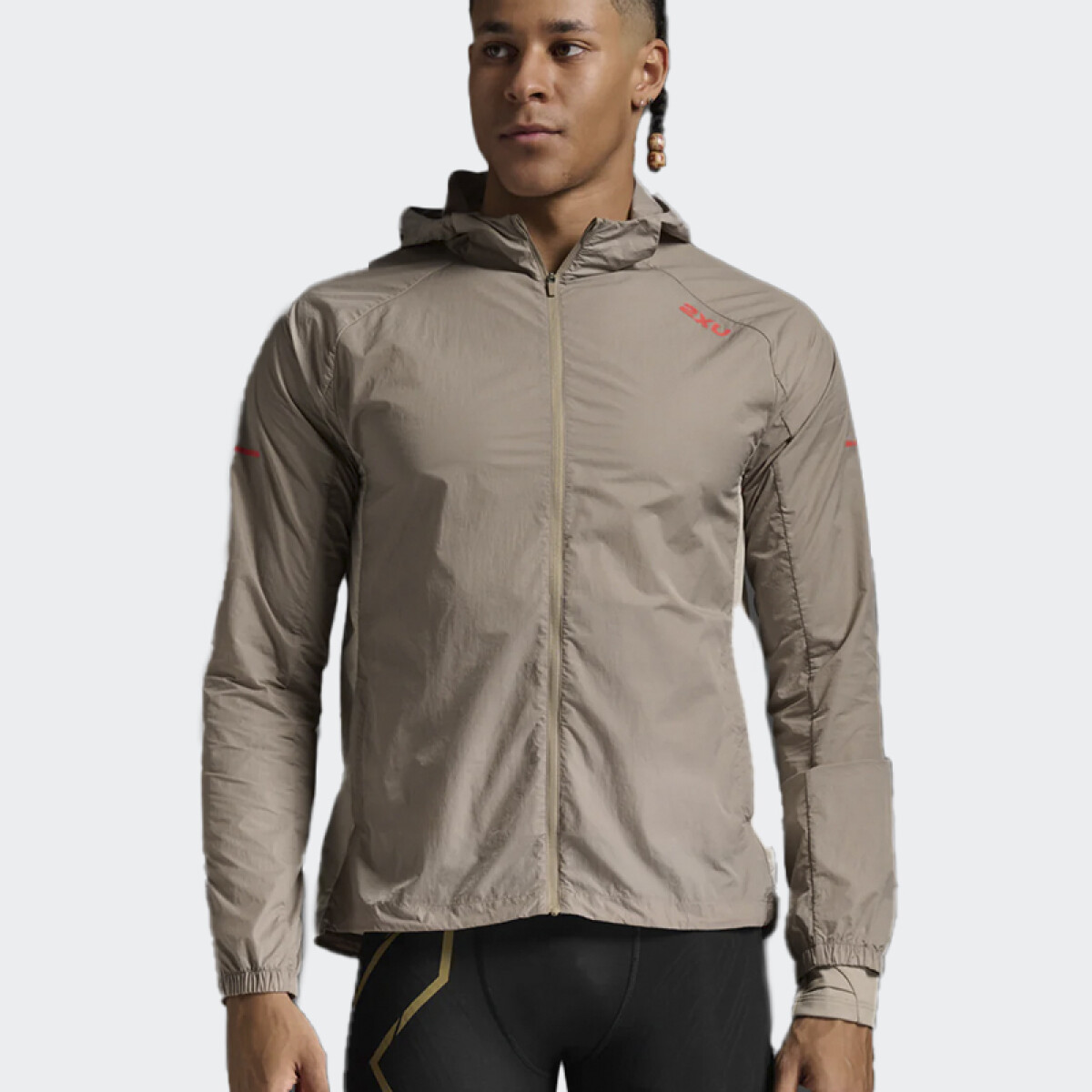 Campera 2XU Aero Cortavientos - Gris 
