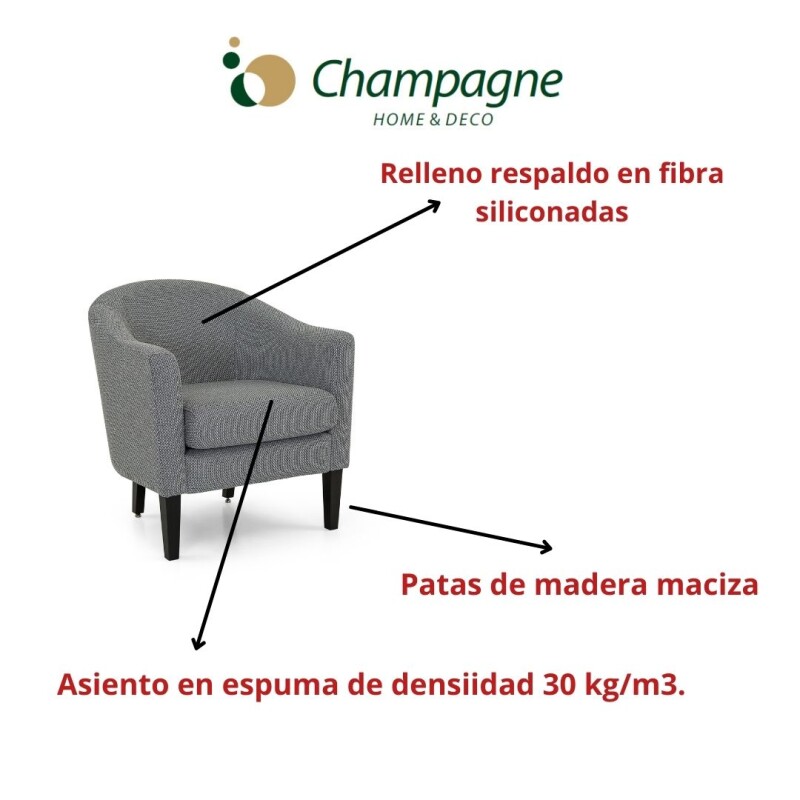 BUTACA MADERA CLARA - TAPIZADO TELA CLARA TRAMADA C/BEIGE BUTACA MADERA CLARA - TAPIZADO TELA CLARA TRAMADA C/BEIGE