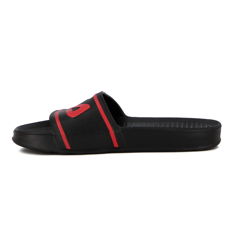 Fila Sleek Slide Stblk/fred/fred Negro-rojo