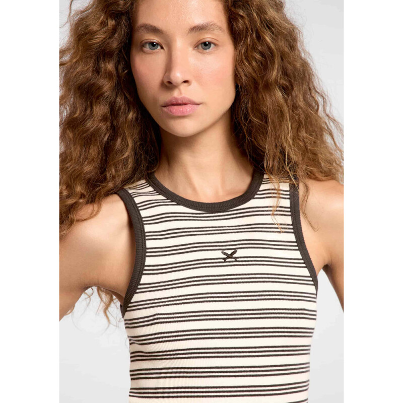 REGATA FEM OFF WHITE E MARROM