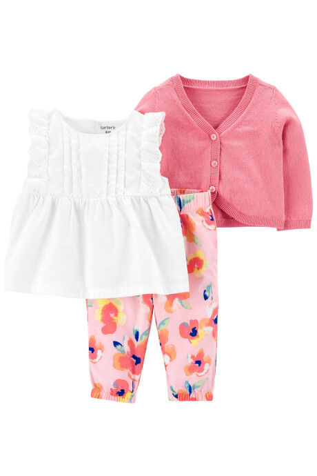 Set tres piezas con pantalón floral 0