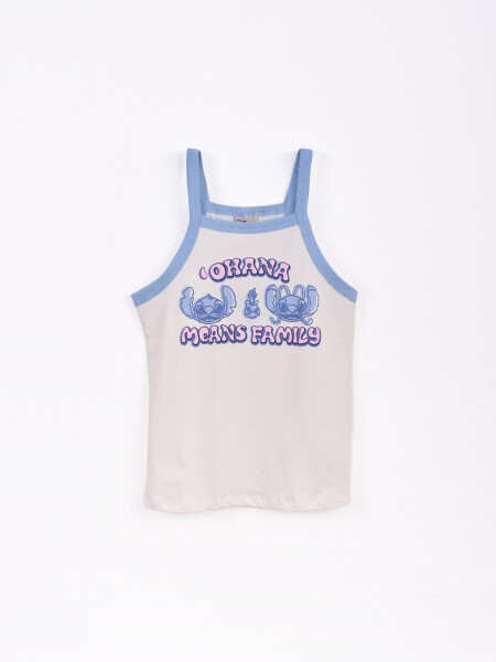 MUSCULOSA STITCH AND FAMILY OFF WHITE