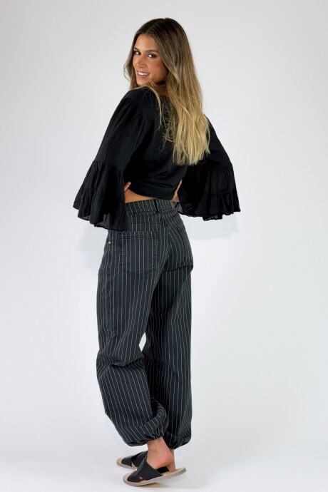 PANTALON TRINDADE RAYADO Negro