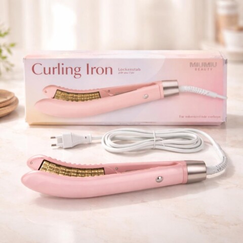 PLANCHA RIZADORA DE VOLUMEN EN ARCO COLOR ROSA Y ENCHUFE EUROPEO PLANCHA RIZADORA DE VOLUMEN EN ARCO COLOR ROSA Y ENCHUFE EUROPEO