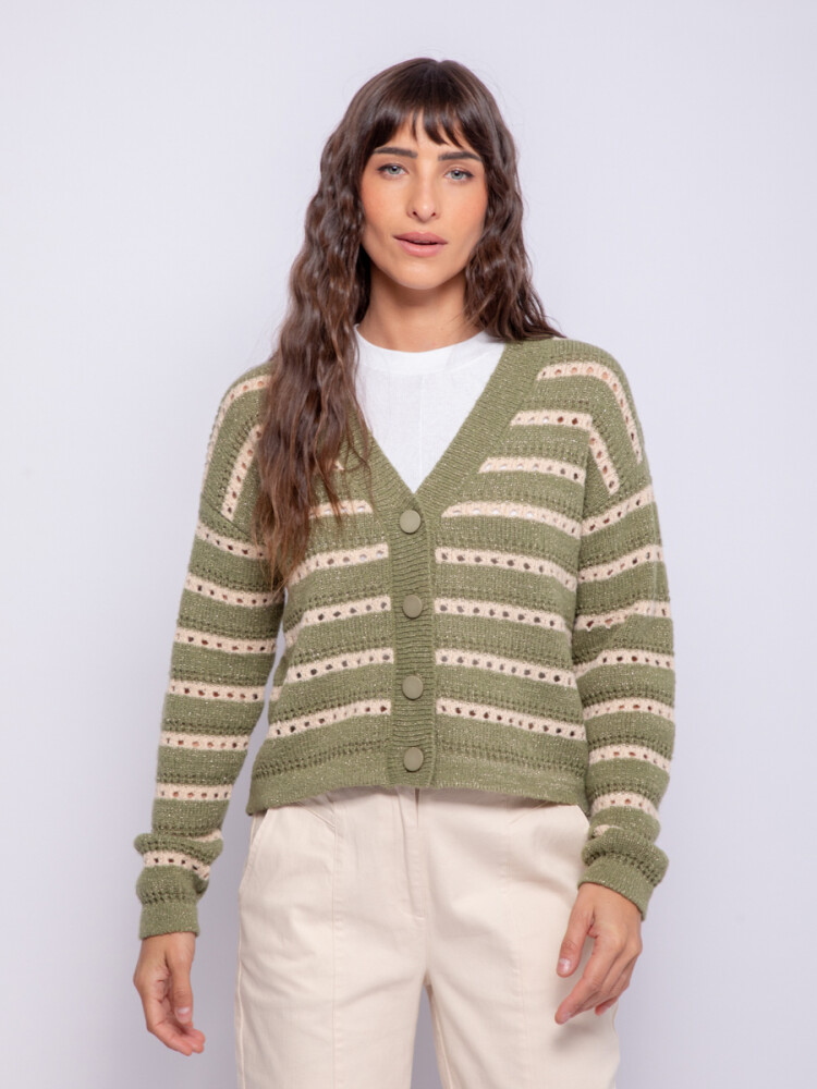 CARDIGAN CAPRI Verde Hierba