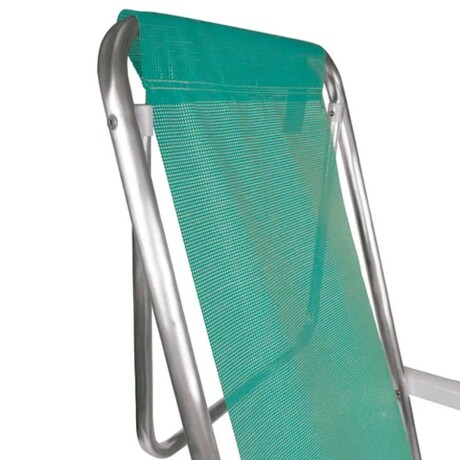 Reposera Silla Reclinable 8 Posiciones Aluminio Mor Sannet Verde
