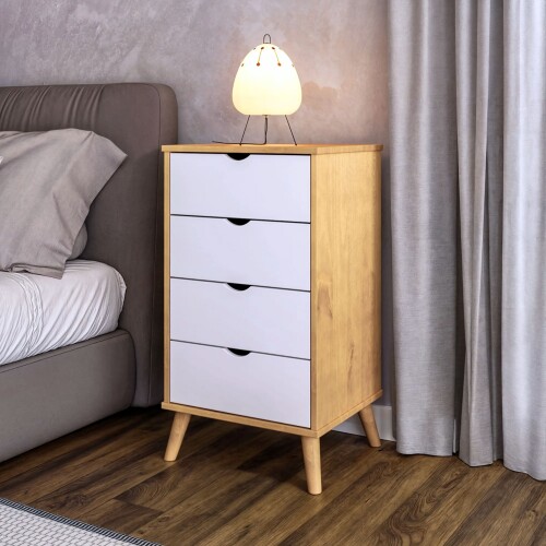 Mesa de luz Sommier - Linea Dublin Blanco