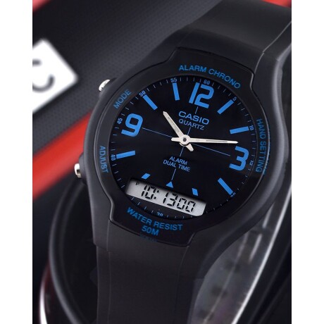 Reloj Análogo/Digital Casio AW-90H-2BVDF Resistente Al Agua Reloj Análogo/Digital Casio AW-90H-2BVDF Resistente Al Agua