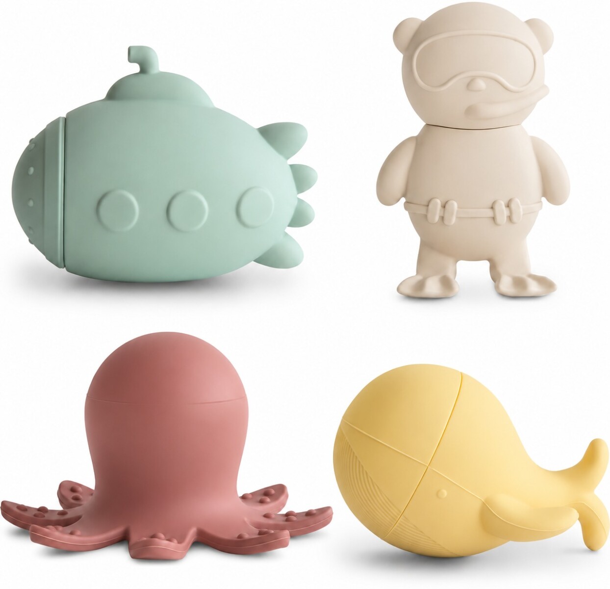 Set x4 juegos para baño AK pastel 