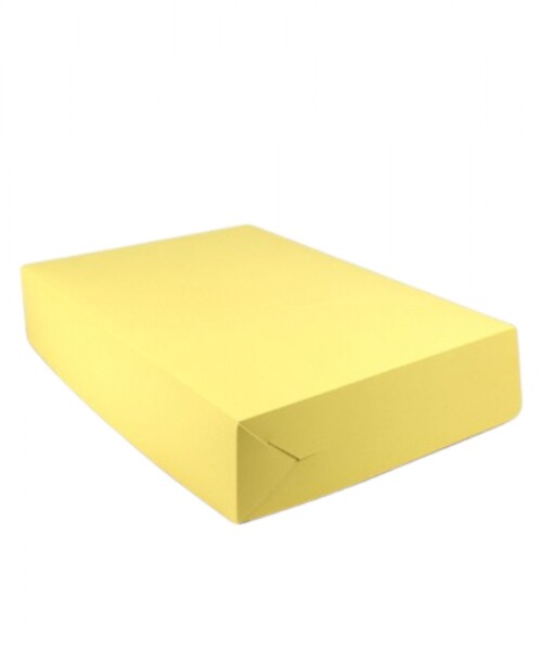 Caja flexi masa 1 kg colores 21x29x6. AMARILLO PASTEL