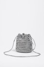 BOLSO MINI TRENZADA Plata