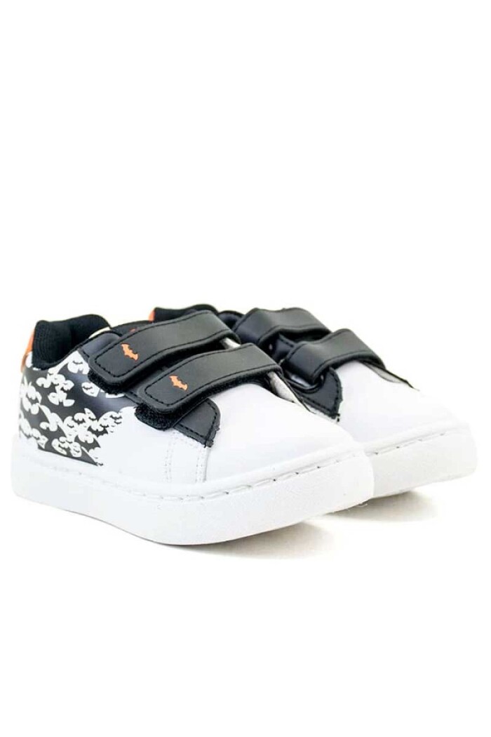 CALZADO DEPORTIVO 2 VELCROS SUPERMAN / BATMAN Negro