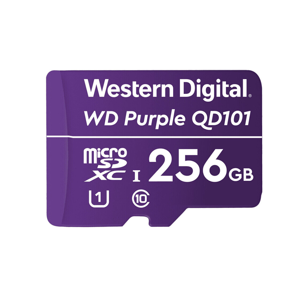 Tarjeta de Memoria microSDXC Western Digital 256GB Purple Clase 10 para Cámaras - Purple 