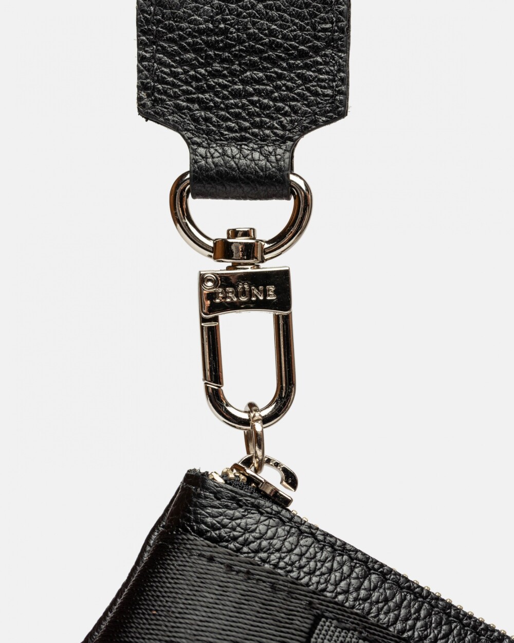 Porta cosméticos Libia en cuero graneado Negro