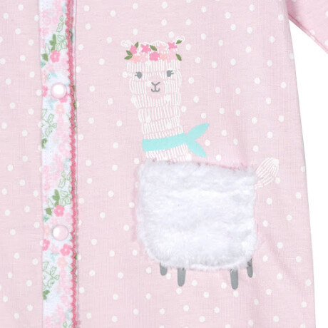 Pijama enterito con pie algodón orgánico Llama
