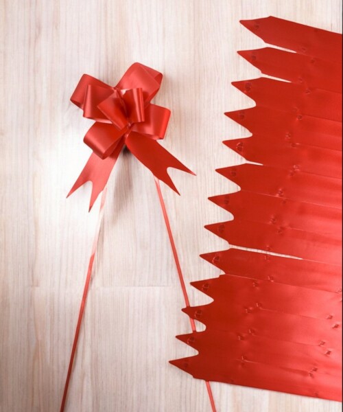 Pack x 200 - moño magico 2x39 cm ROJO