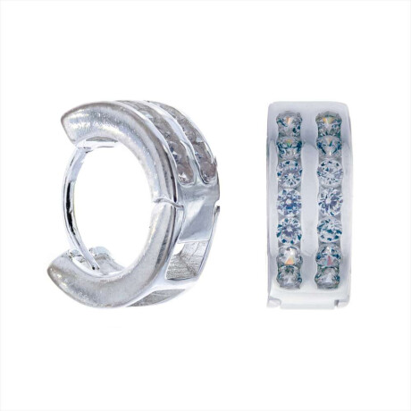 Par De Caravanas De Plata 925 Con Circonias