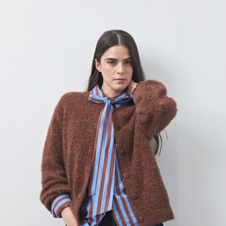 CARDIGAN COYOACÁN Marrón Corteza