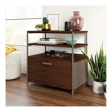 Mesa de Arrime 2 estantes Sauder Linea Radial