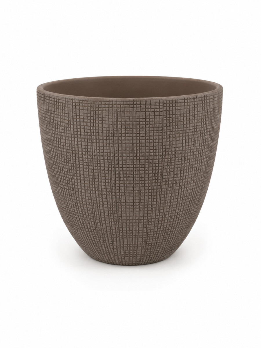 MACETA DECORATIVA - MARRON 