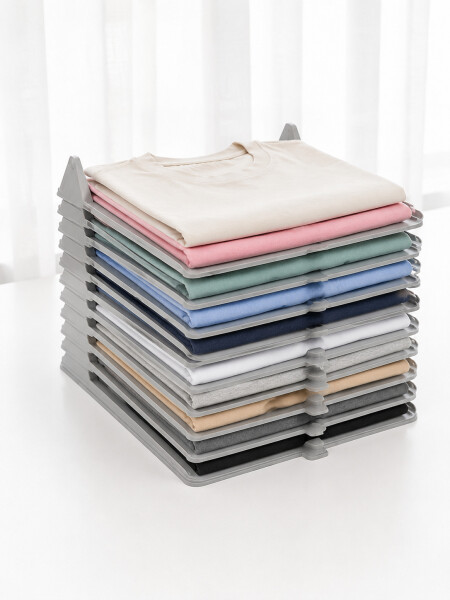 ORGANIZADOR DE ROPA PACK X5 GRIS