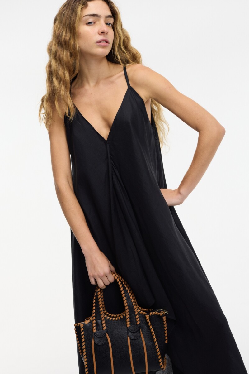 VESTIDO ASIMETRICO Negro