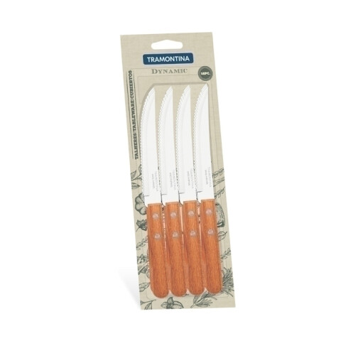 Cuchillo con mango de madera modelo DYNAMIC, 12 piezas -TRAMONTINA TN8105