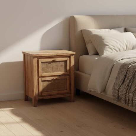 MESA DE LUZ MADERA NATURAL-BEIGE MINDI