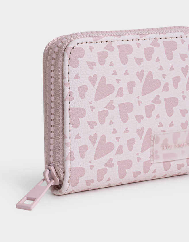Billetera Billetera Cuerina Rosa - Rosa Viejo